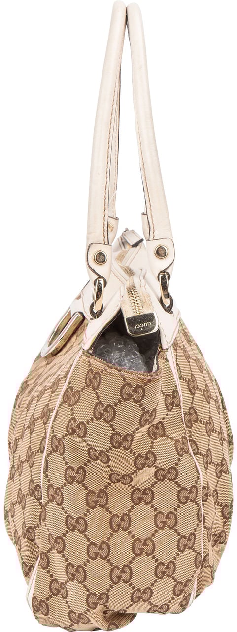 Gucci Gucci GG Monogram Abbey Handbag Bruin