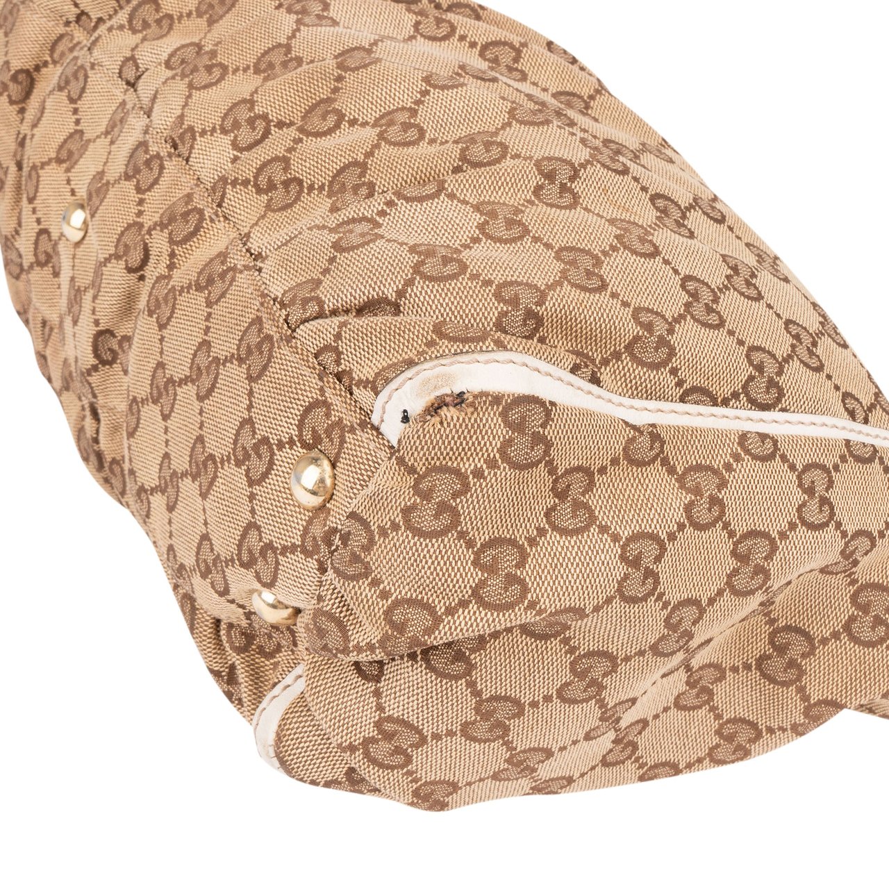 Gucci Gucci GG Monogram Abbey Handbag Bruin