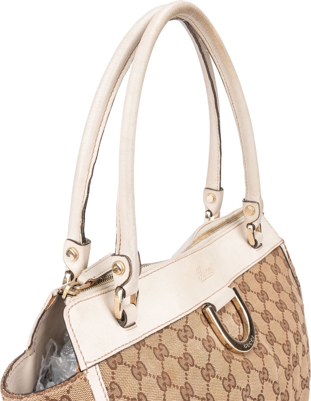 Gucci Gucci GG Monogram Abbey Handbag Bruin