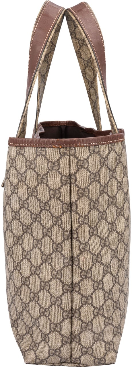 Gucci Gucci Canvas GG Monogram Sherry Line Handbag Bruin