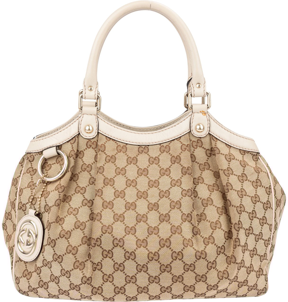 Gucci Gucci GG Monogram Sukey Handbag Bruin
