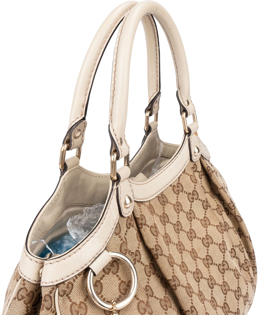Gucci Gucci GG Monogram Sukey Handbag Bruin