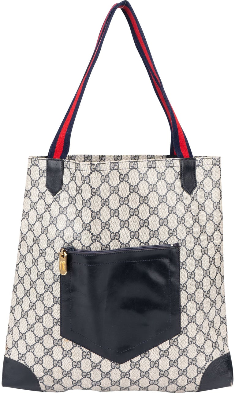 Gucci Gucci GG Canvas Monogram Shoulder Bag Blauw