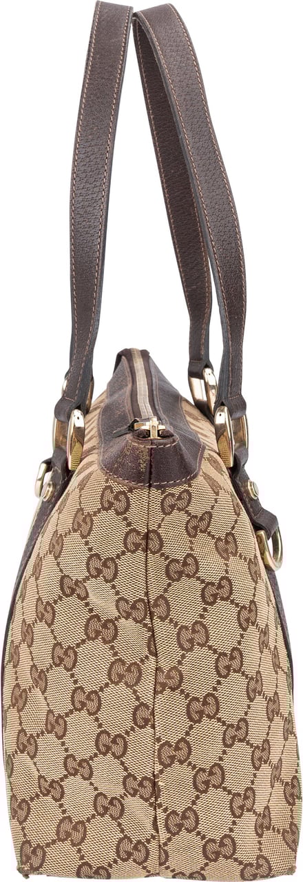 Gucci Gucci GG Monogram Abbey Handbag Bruin