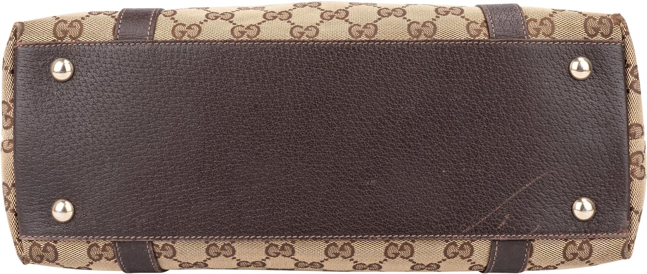 Gucci Gucci GG Monogram Abbey Handbag Bruin