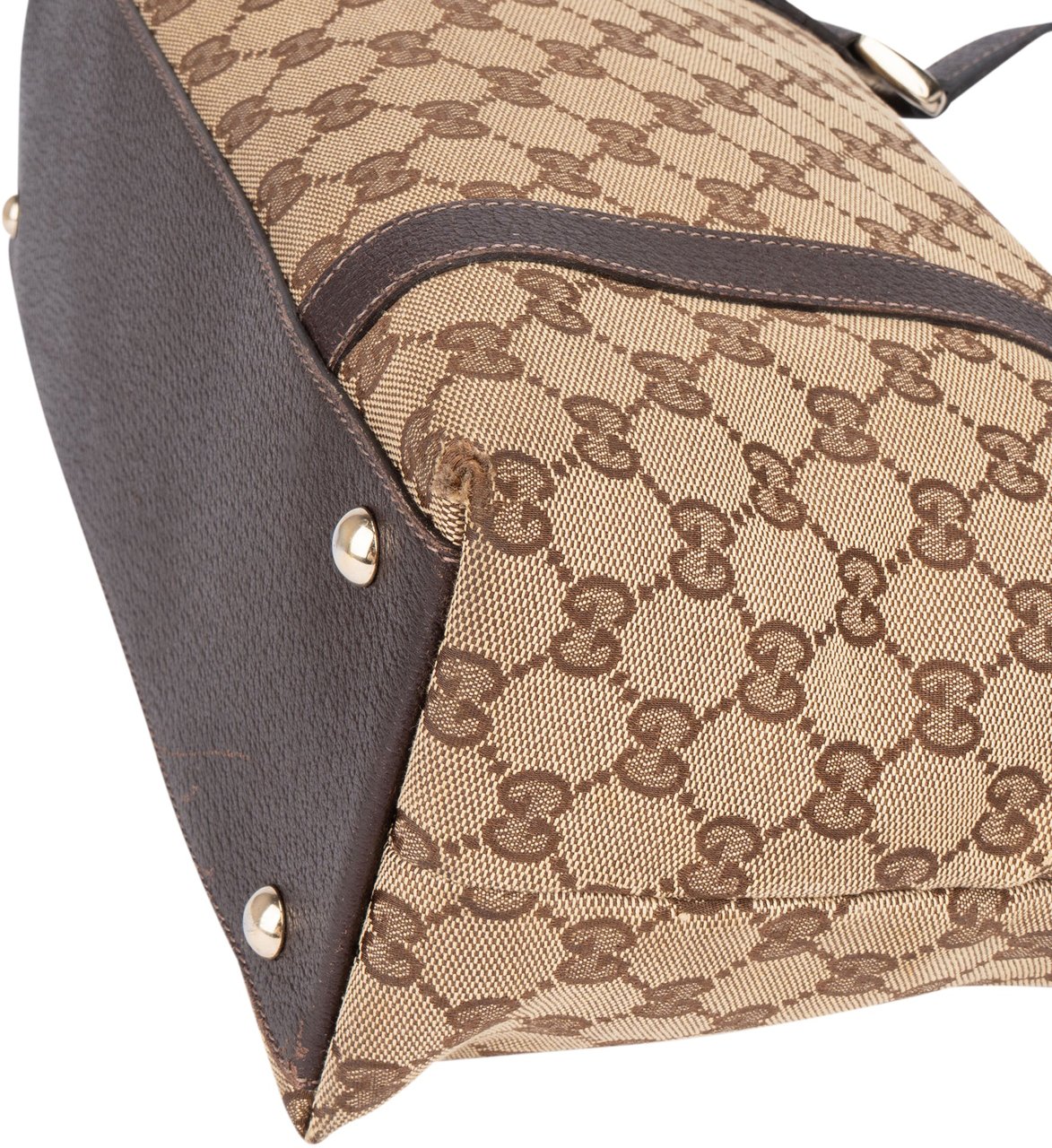 Gucci Gucci GG Monogram Abbey Handbag Bruin