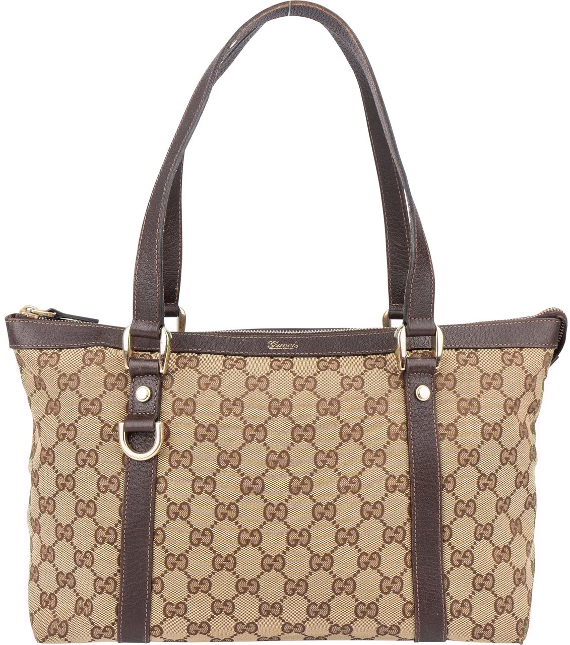 Gucci Gucci GG Monogram Abbey Handbag Bruin