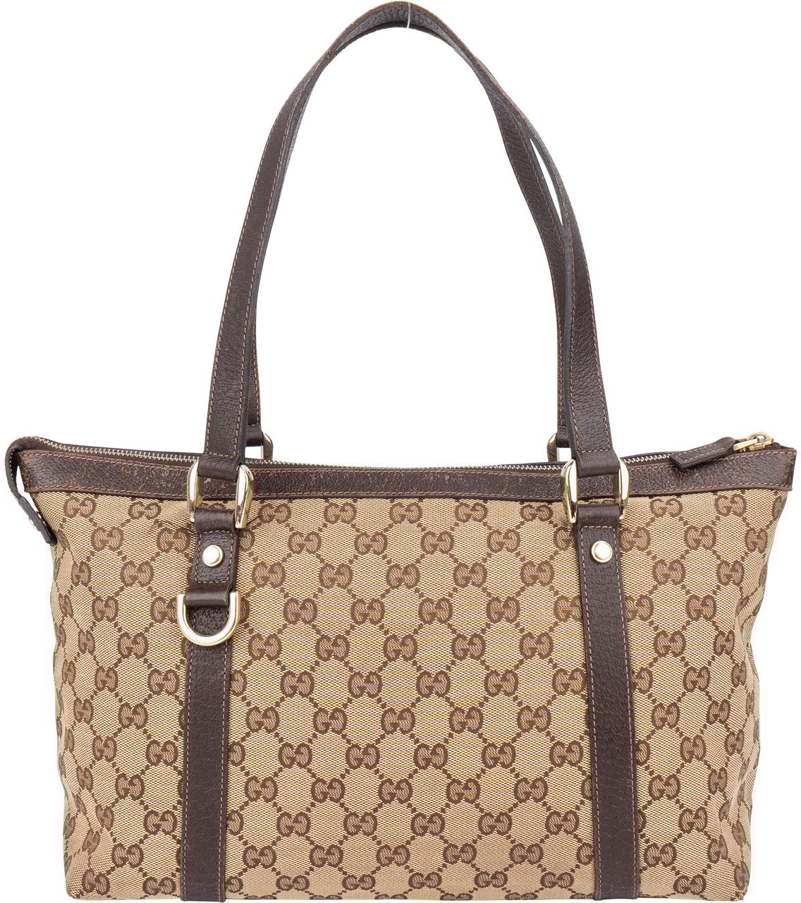 Gucci Gucci GG Monogram Abbey Handbag Bruin