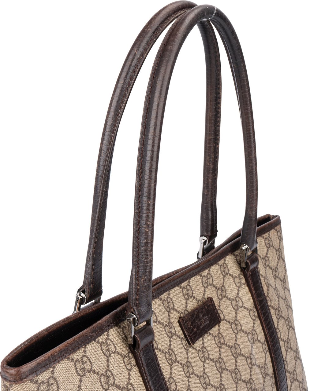 Gucci Gucci GG Canvas Monogram Handbag Bruin
