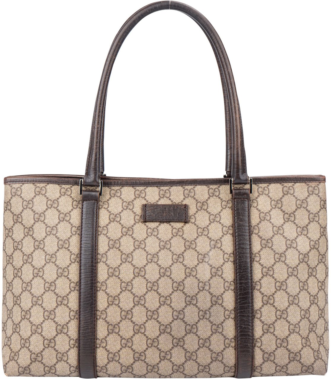 Gucci Gucci GG Canvas Monogram Handbag Bruin