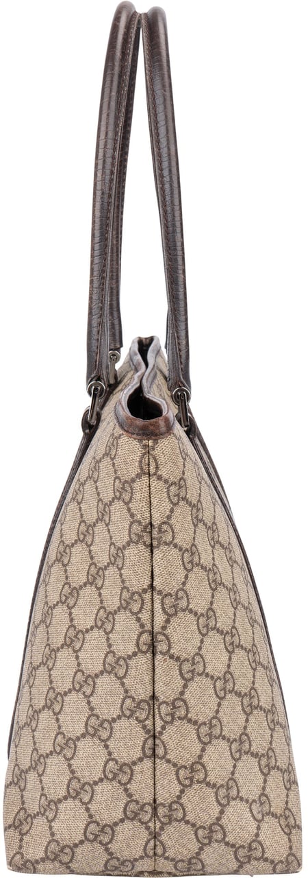 Gucci Gucci GG Canvas Monogram Handbag Bruin