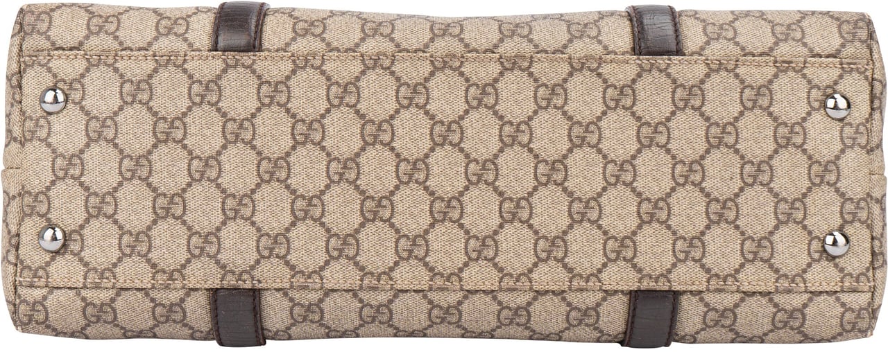 Gucci Gucci GG Canvas Monogram Handbag Bruin