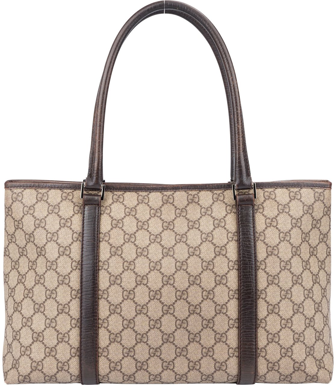 Gucci Gucci GG Canvas Monogram Handbag Bruin