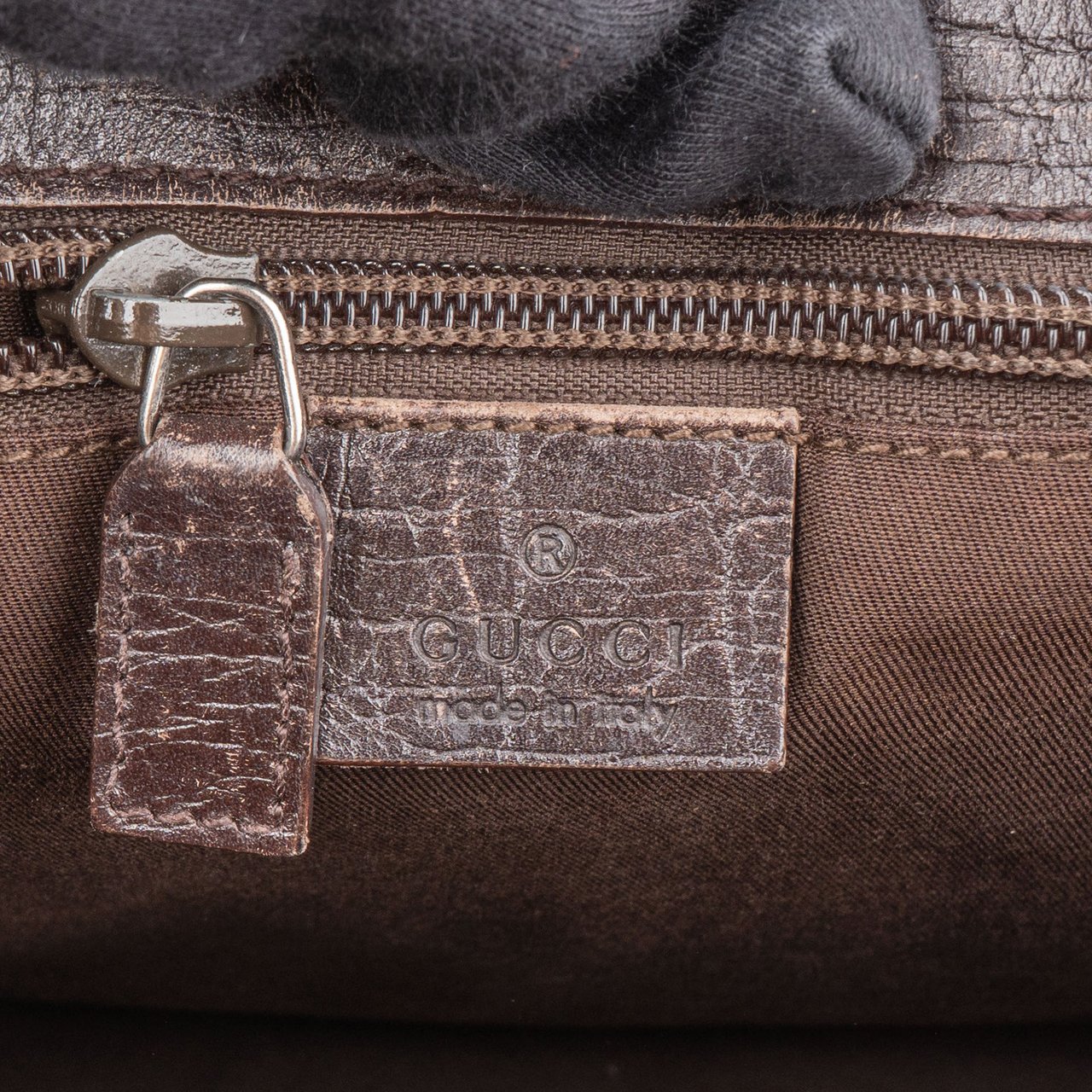 Gucci Gucci GG Canvas Monogram Handbag Bruin