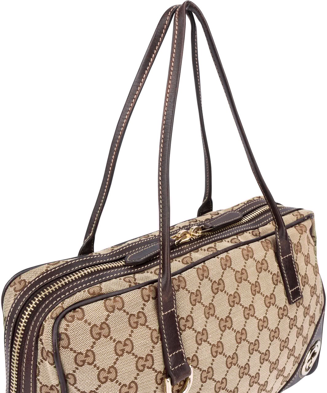 Gucci Gucci GG Monogram Handbag Bruin