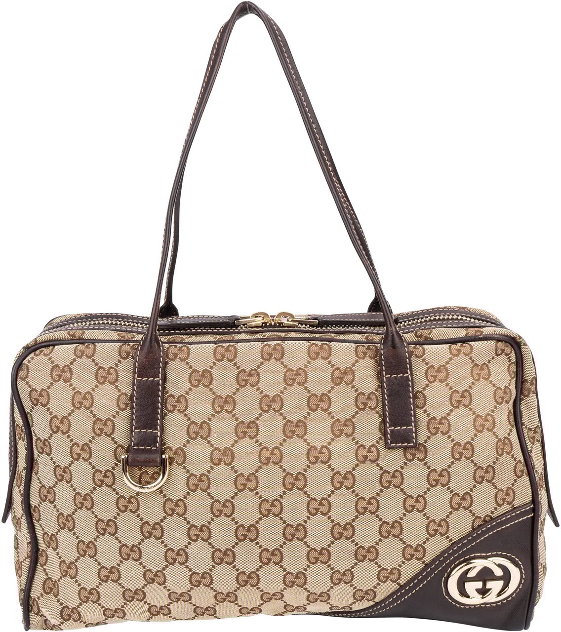 Gucci Gucci GG Monogram Handbag Bruin