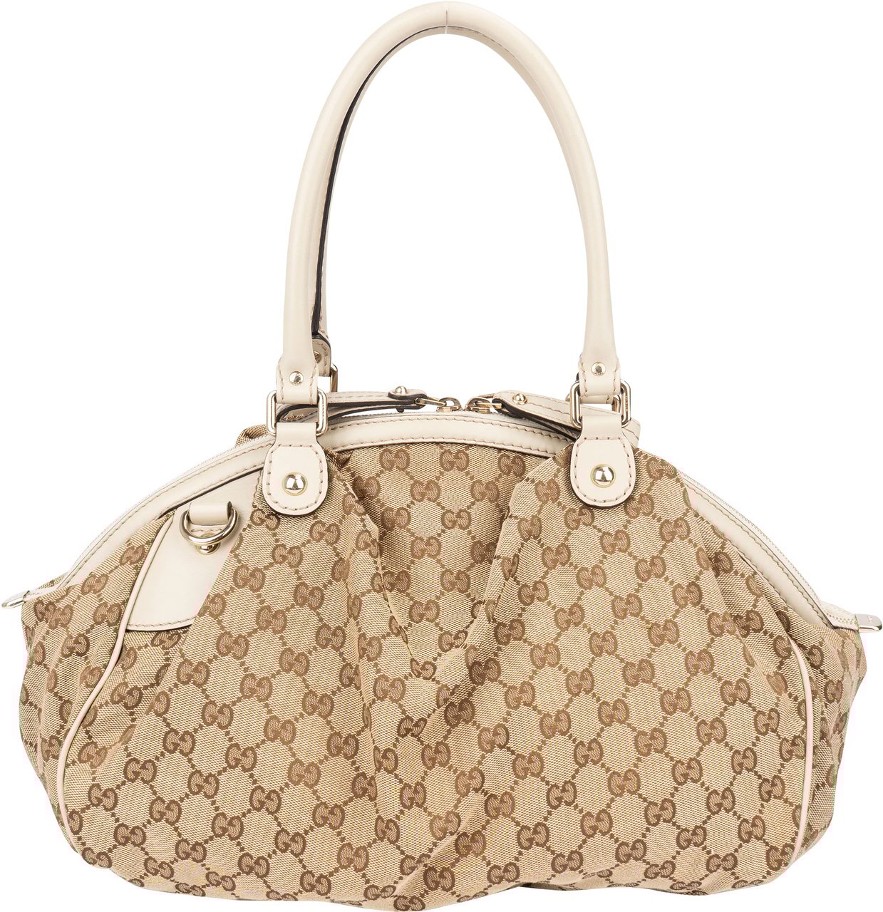 Gucci Gucci GG Monogram Sukey Handbag Bruin