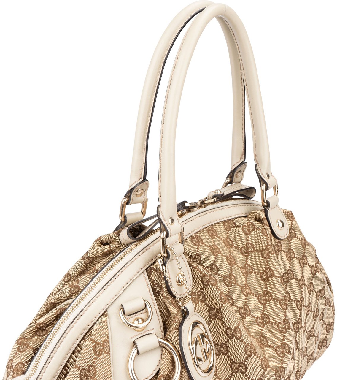Gucci Gucci GG Monogram Sukey Handbag Bruin