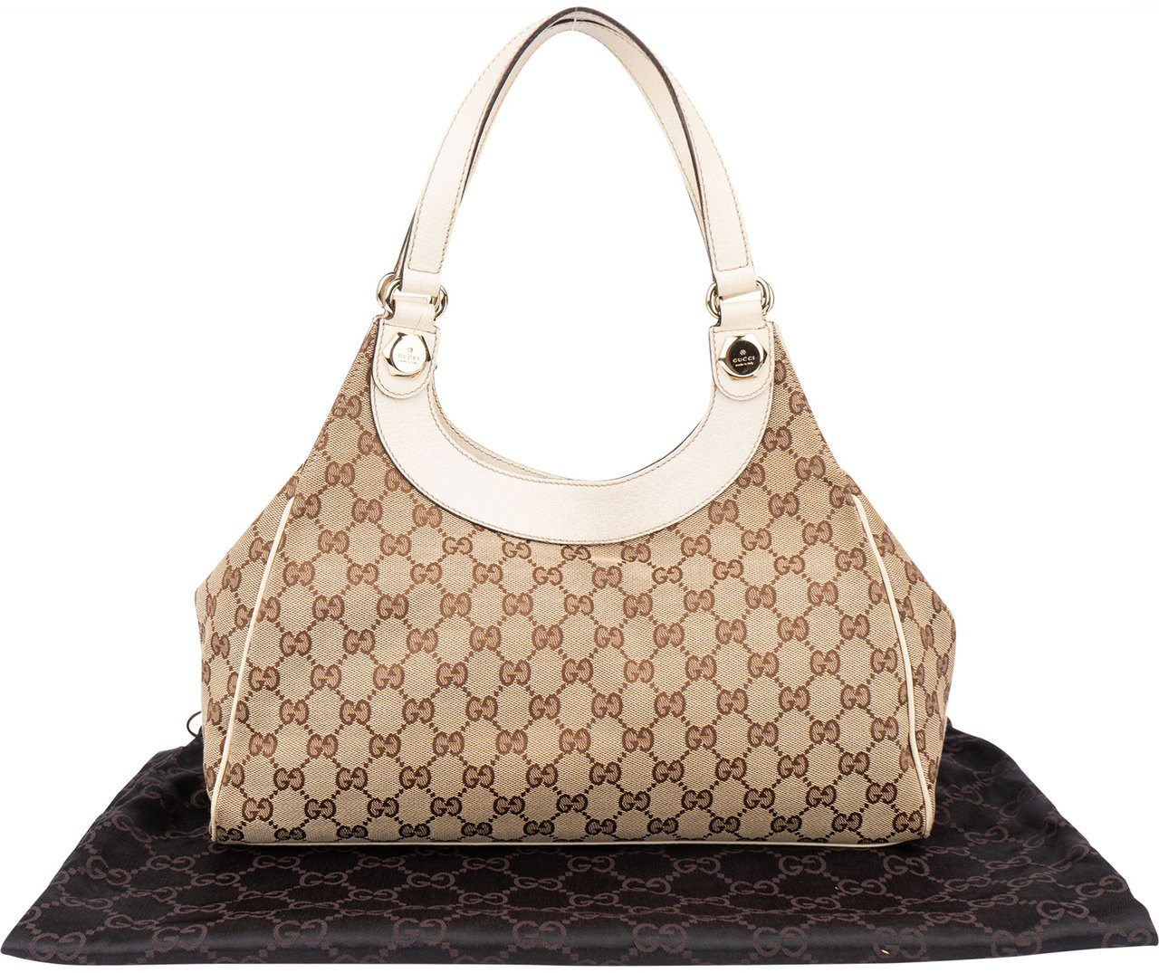 Gucci Gucci GG Monogram Handbag Bruin