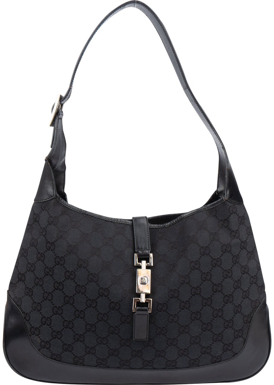 Gucci Gucci GG Monogram Jackie Handbag Zwart