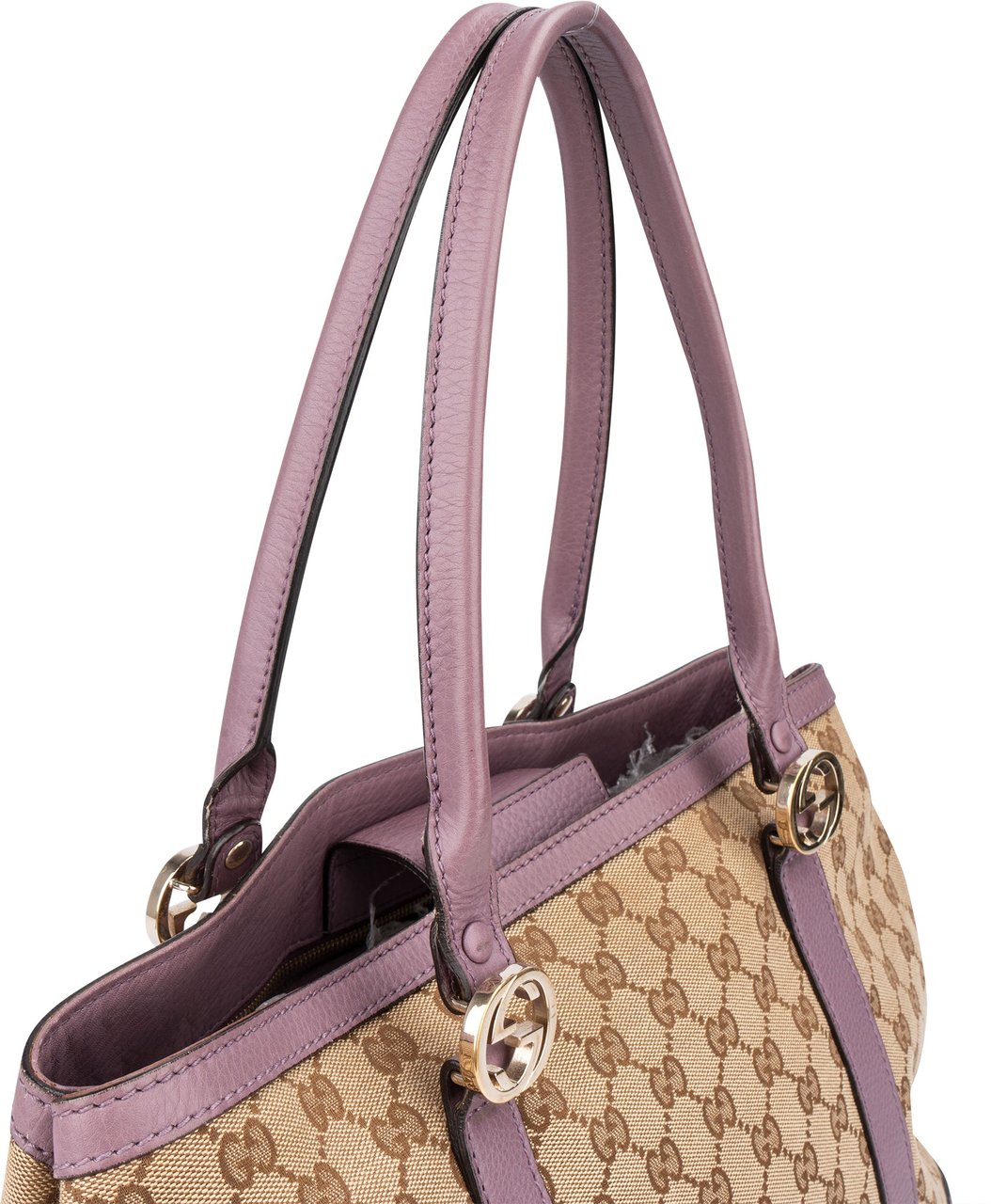 Gucci Gucci Monogram Twin GG Handbag Bruin