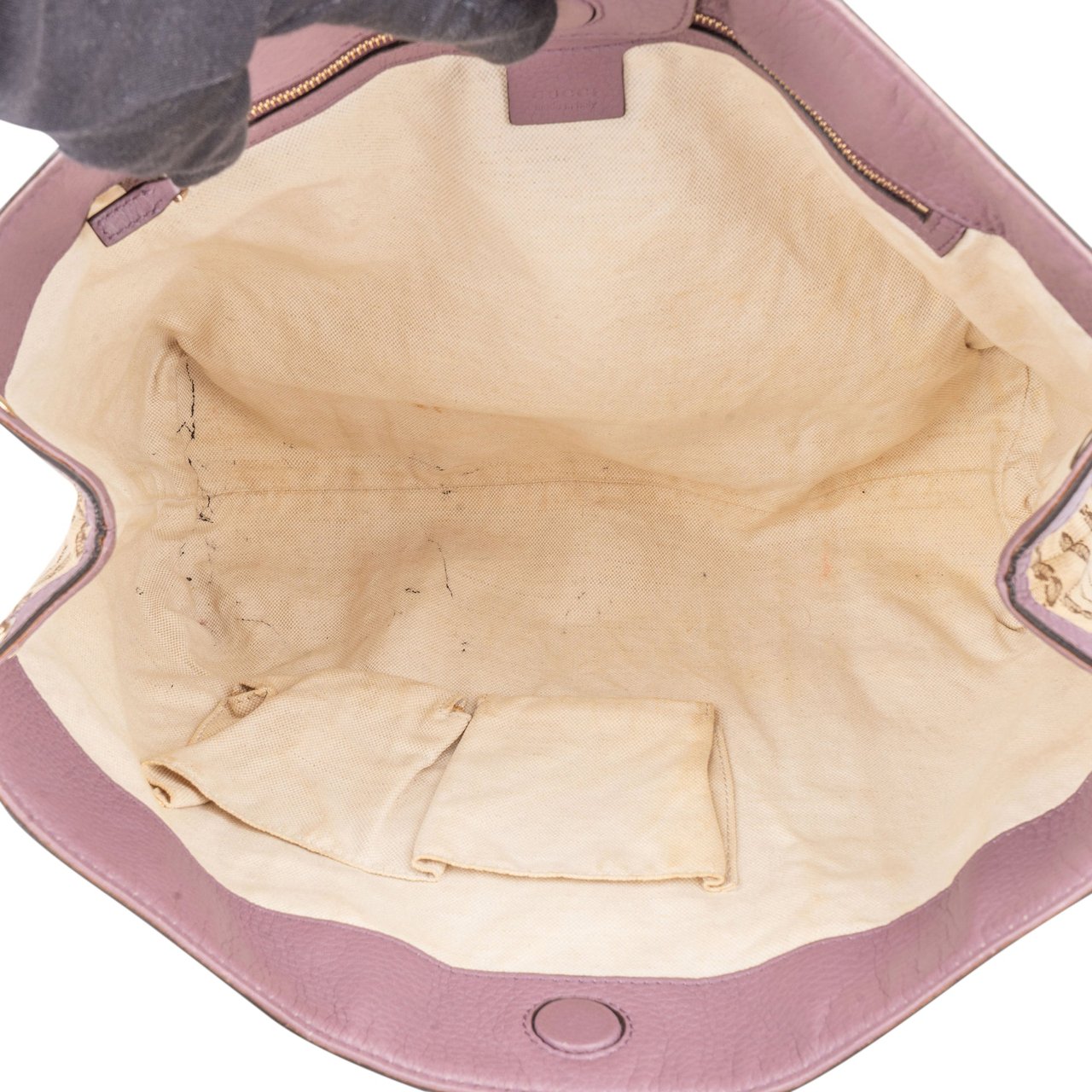 Gucci Gucci Monogram Twin GG Handbag Bruin