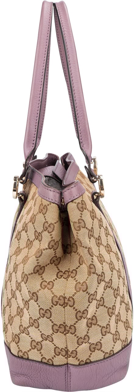 Gucci Gucci Monogram Twin GG Handbag Bruin