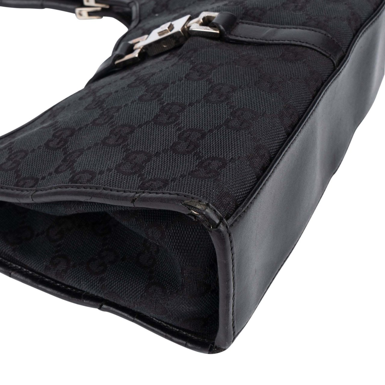 Gucci Gucci GG Monogram Jackie Handbag Zwart