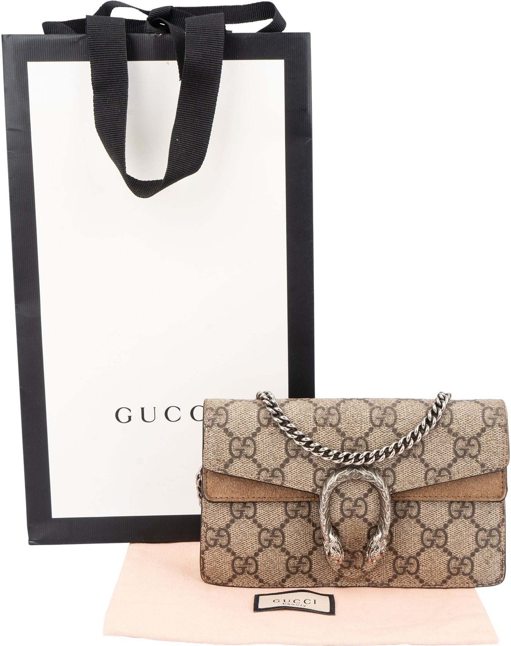 Gucci Gucci GG Monogram Mini Dionyusus Crossbody Bag Bruin