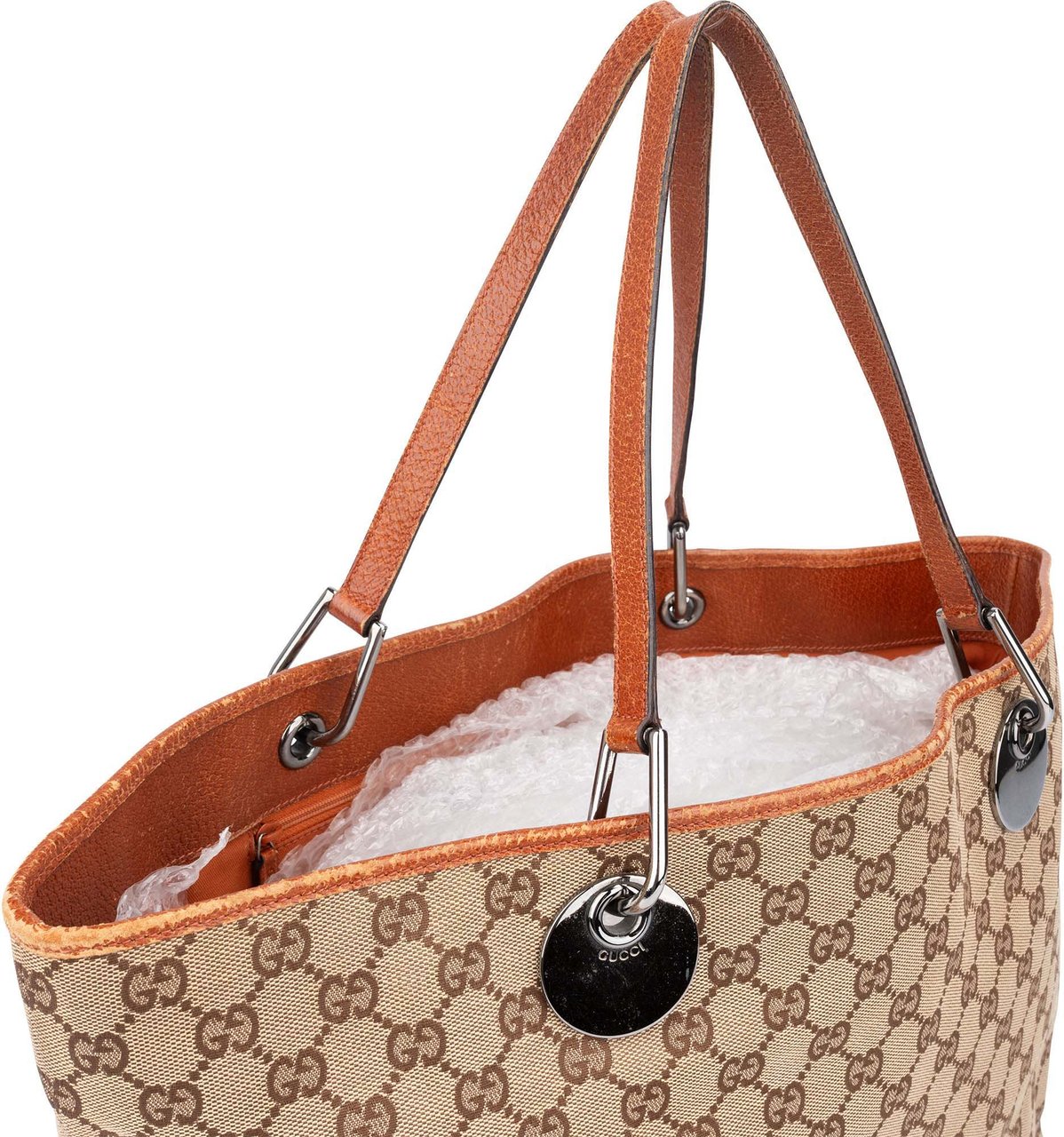 Gucci Gucci GG Monogram Eclipse Handbag Bruin