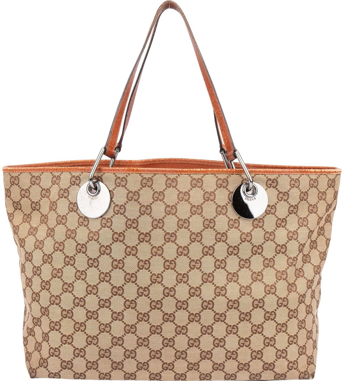 Gucci Gucci GG Monogram Eclipse Handbag Bruin