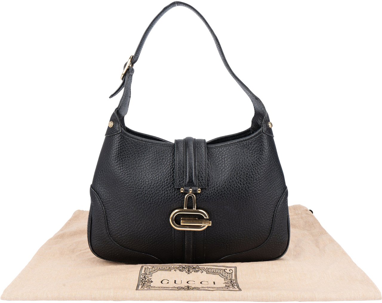 Gucci Gucci Limited Leather Jackie Handbag Zwart