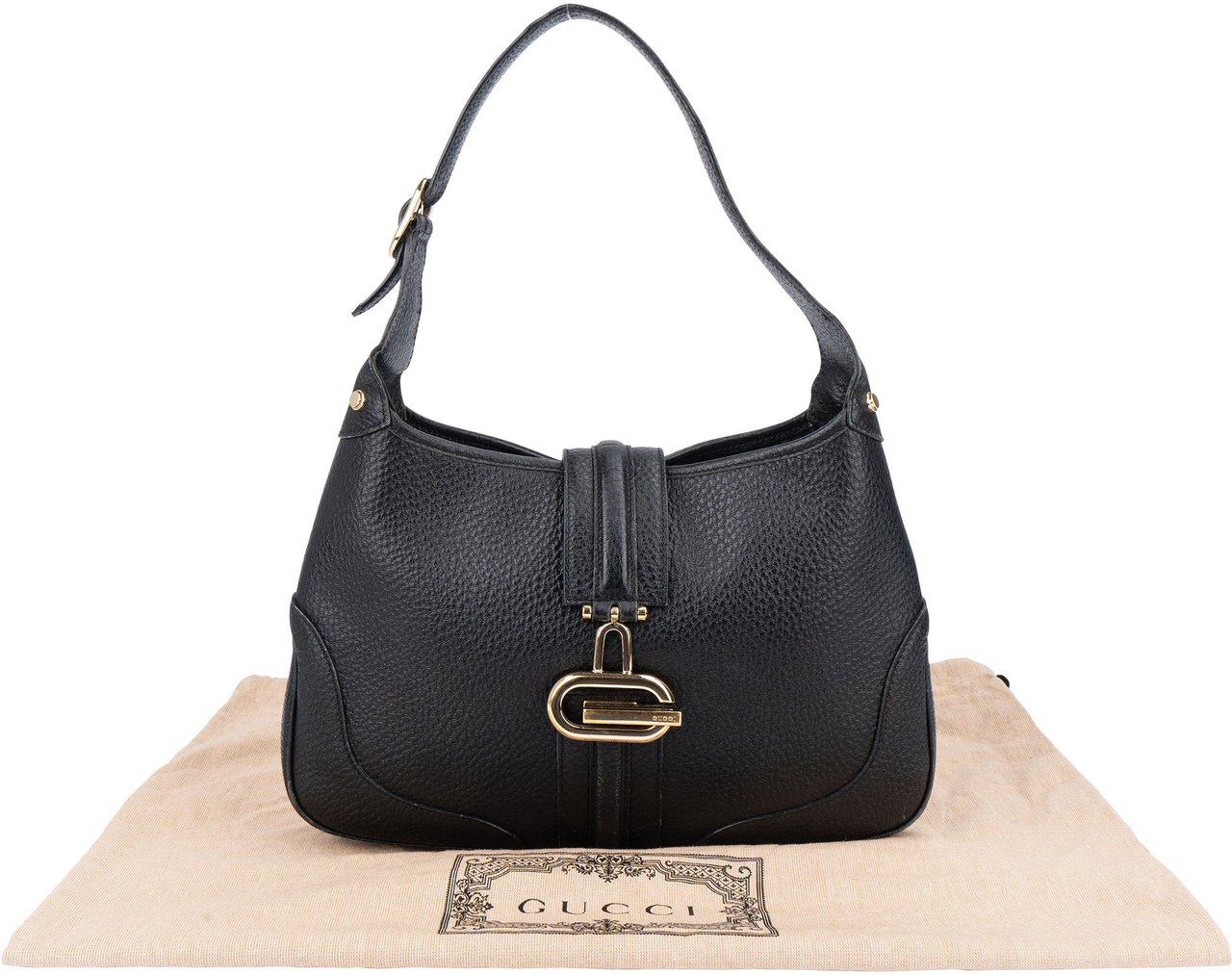 Gucci Gucci Limited Leather Jackie Handbag Zwart