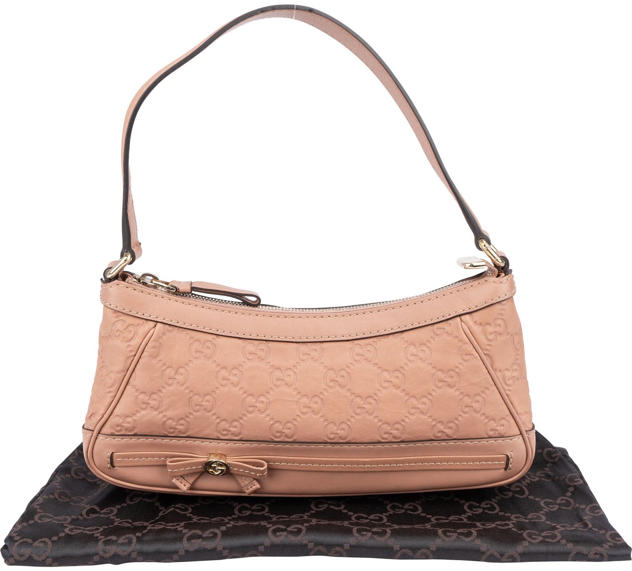 Gucci Leather GG Monogram Mini Princy Handbag Roze