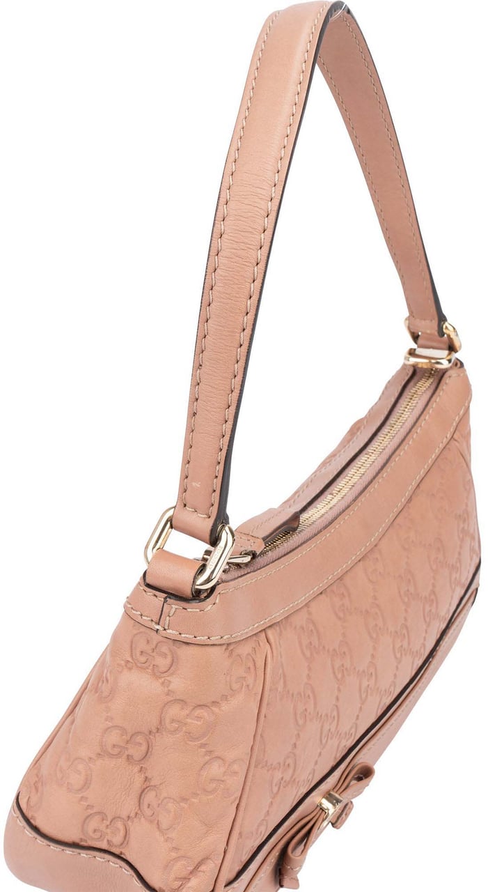 Gucci Gucci Leather GG Monogram Mini Princy Handbag Roze