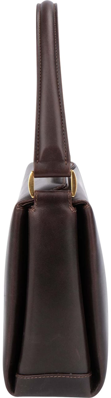 Gucci Gucci Brown Boxcalf Turnlock Handbag Bruin