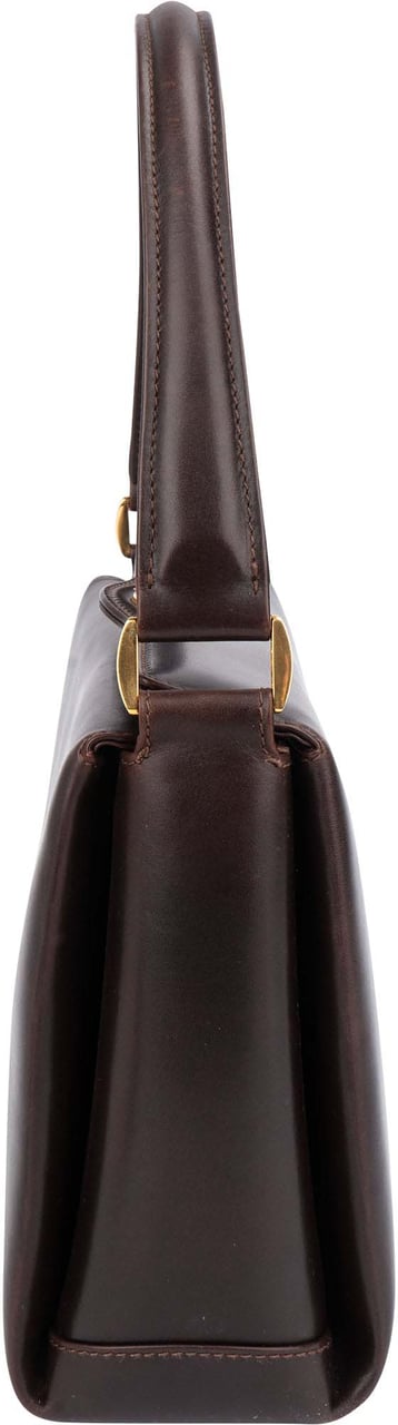 Gucci Gucci Brown Boxcalf Turnlock Handbag Bruin