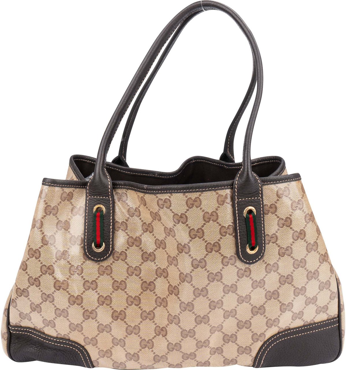 Gucci Gucci Canvas Monogram Princy Handbag Bruin