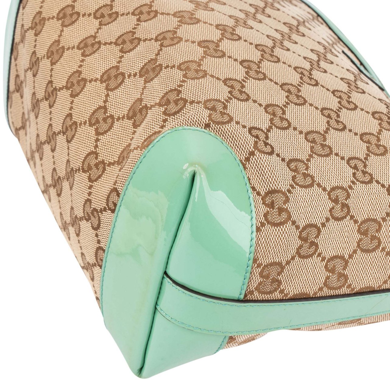 Gucci Gucci Canvas Monogram Kids Handbag Bruin