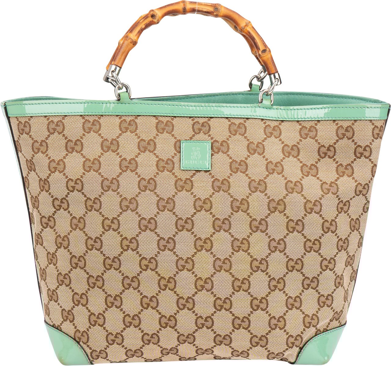 Gucci Gucci Canvas Monogram Kids Handbag Bruin