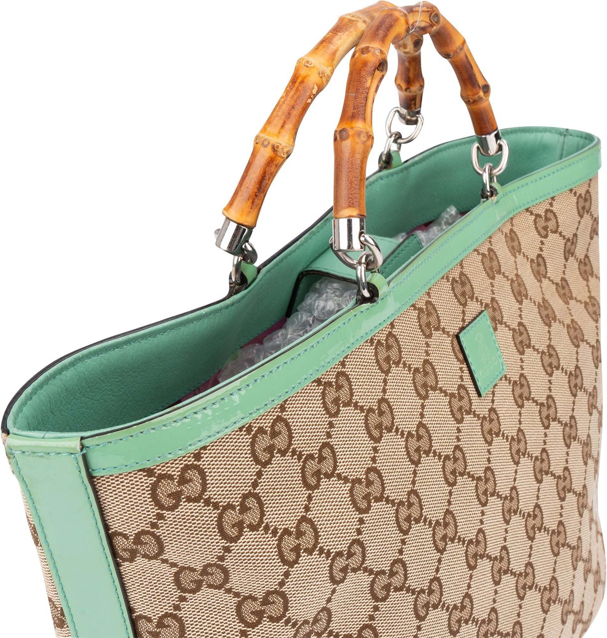 Gucci Gucci Canvas Monogram Kids Handbag Bruin