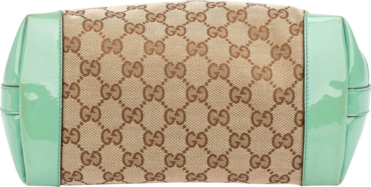 Gucci Gucci Canvas Monogram Kids Handbag Bruin