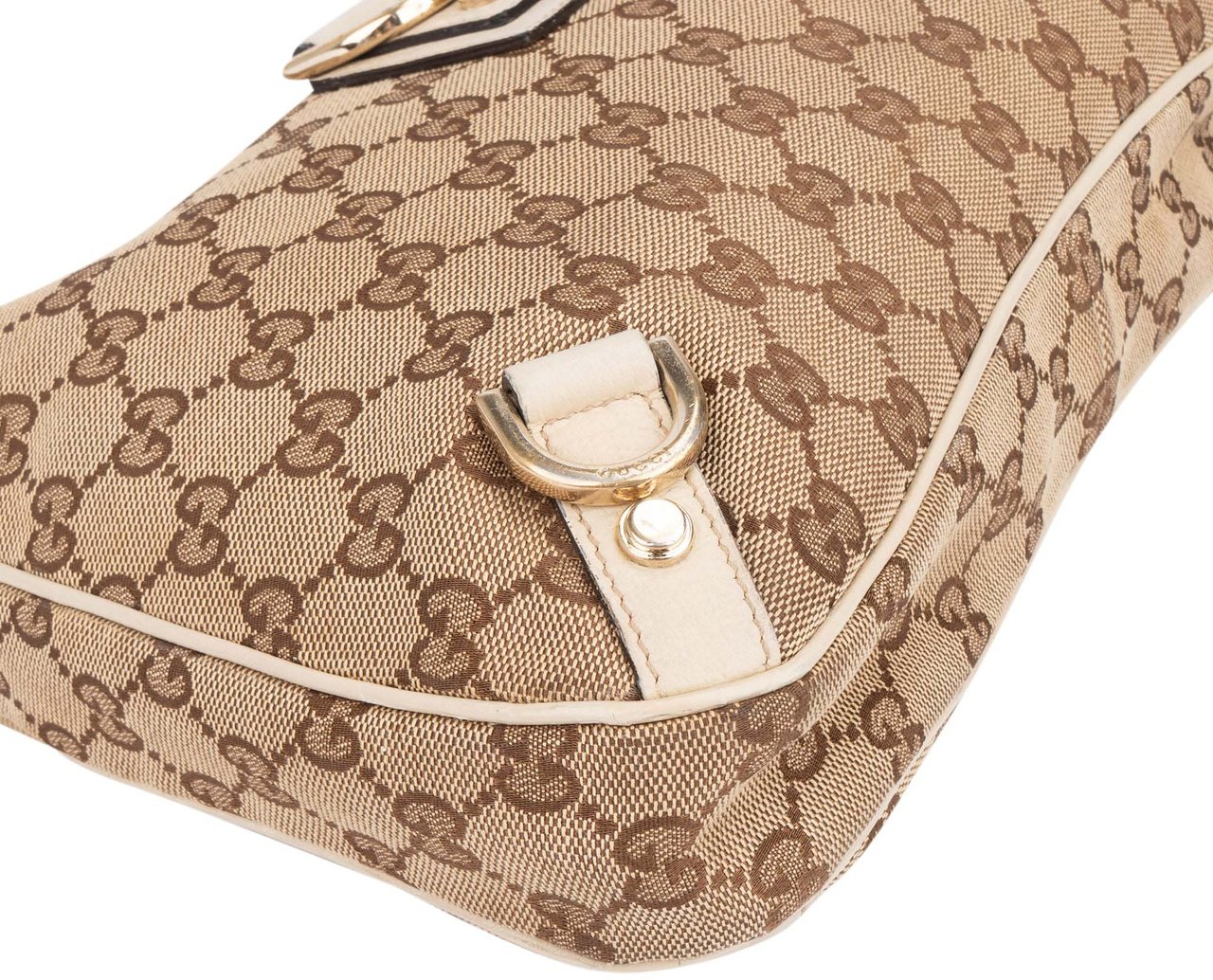 Gucci Gucci GG Monogram Abbey Handbag Bruin