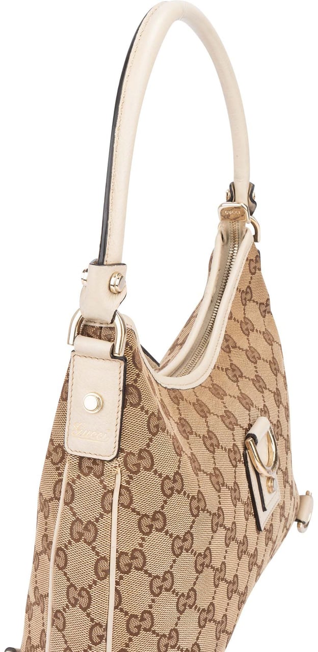 Gucci Gucci GG Monogram Abbey Handbag Bruin
