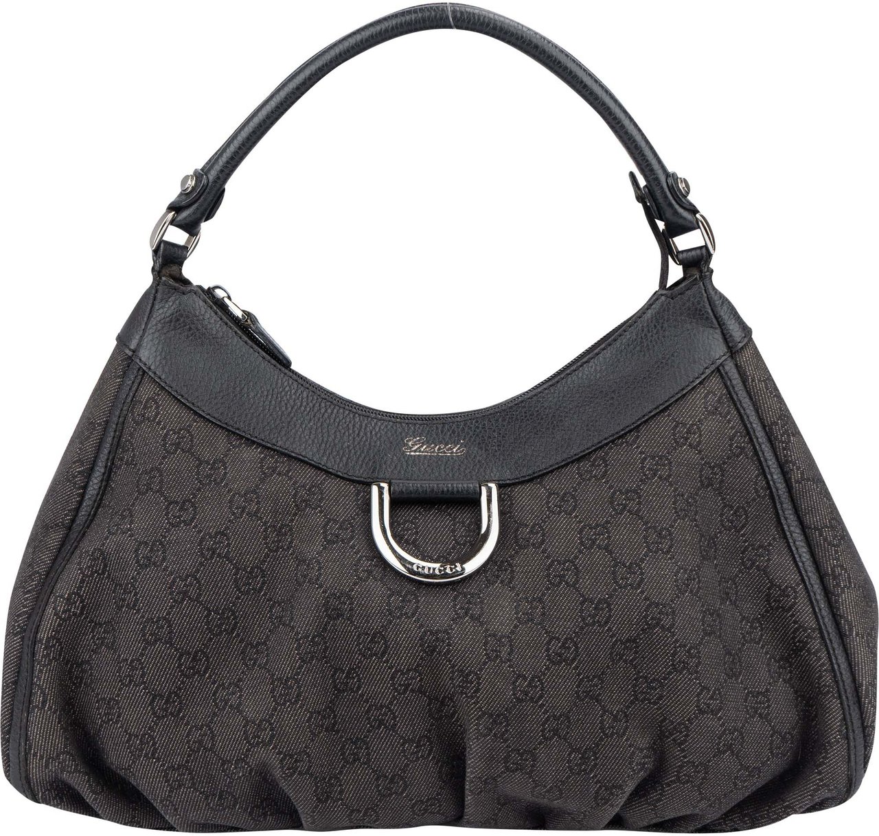 Gucci Gucci GG Monogram Abbey Handbag Zwart