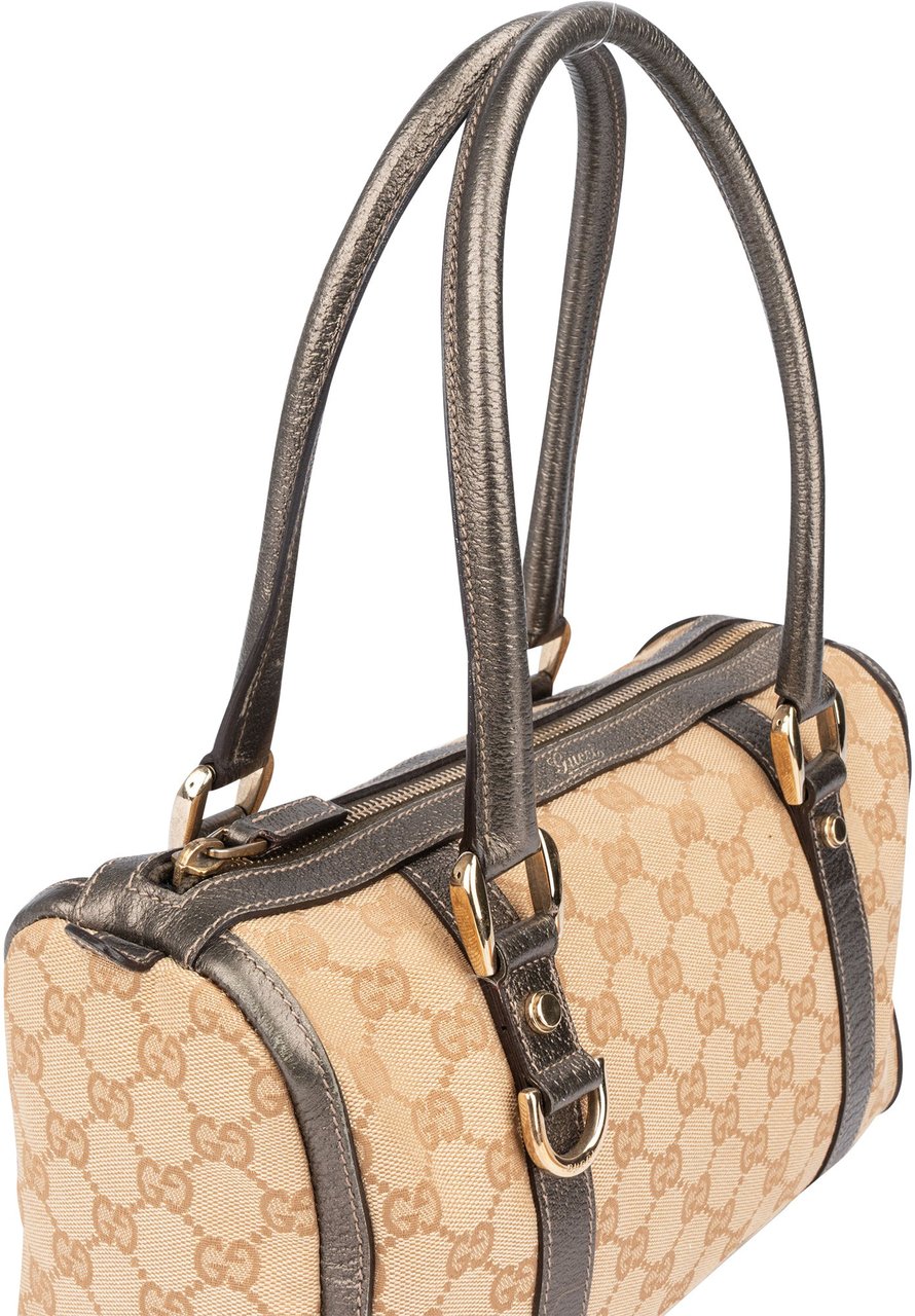 Gucci Gucci GG Monogram Abbey Handbag Bruin