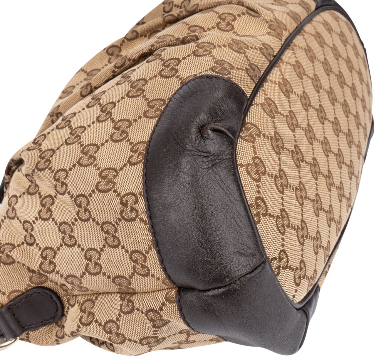 Gucci Gucci Canvas Monogram Sukey Handbag Bruin