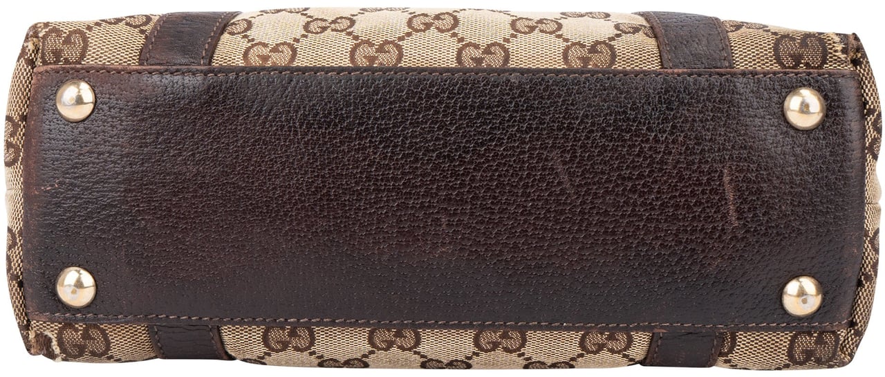 Gucci Gucci GG Monogram Abbey Handbag Bruin