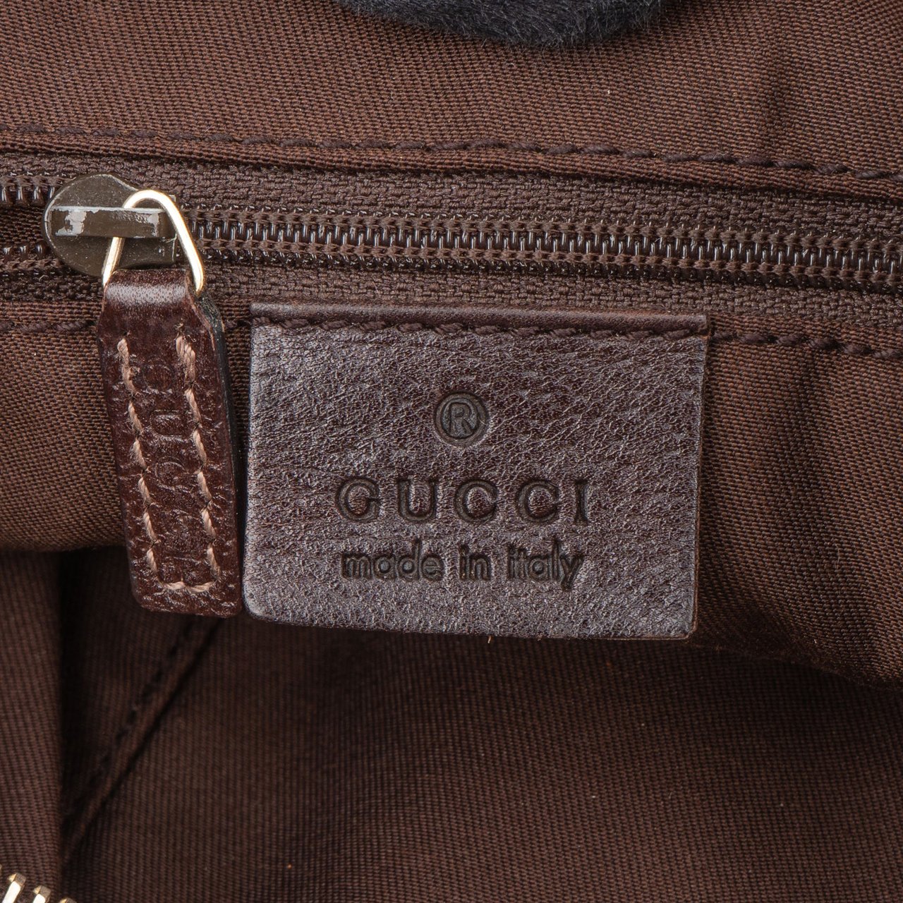 Gucci Gucci GG Monogram Abbey Handbag Bruin