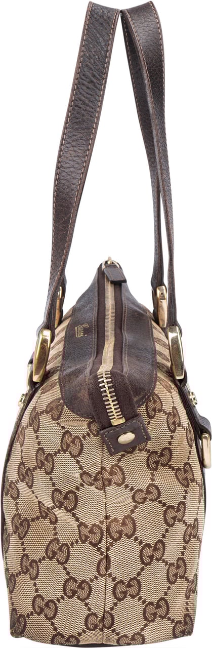 Gucci Gucci GG Monogram Abbey Handbag Bruin